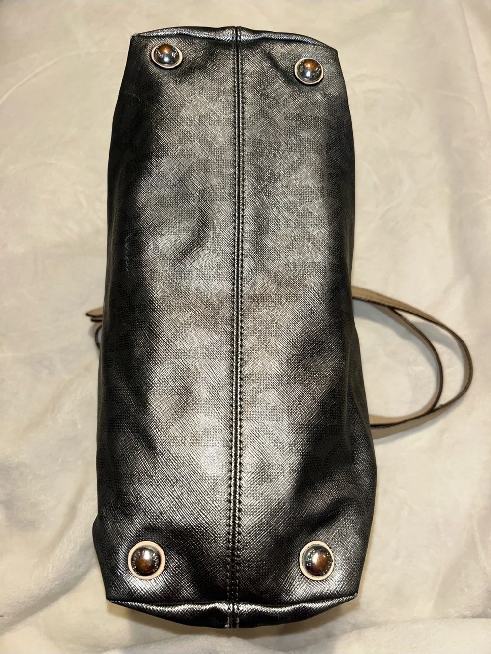 Michael Kors metallic Shoulder Bag with Beige Accents